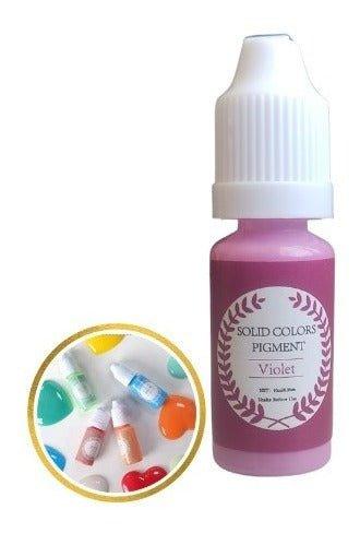 Pigmento Violeta Pastel Para Resina Epóxica 10ml - Moldesypigmentos.cl