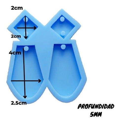 Molde Par De Aros #1 - Moldesypigmentos.cl