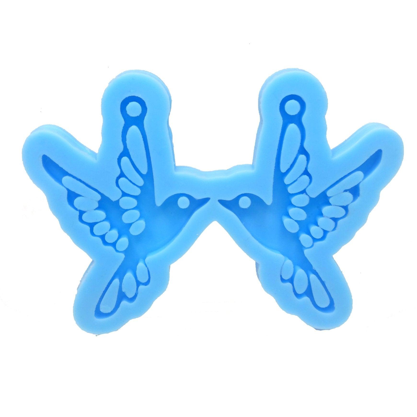 Molde Par De Aros Colibrí 6cm - Moldesypigmentos.cl