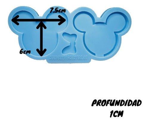 Molde Porta Llave Mickey y Minnie - Moldesypigmentos.cl