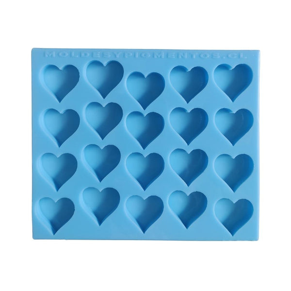 Molde Set 20 Mini Corazones 3cm - Moldesypigmentos.cl