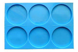 Molde Set 6 Placas Circulares 7cm - Moldesypigmentos.cl