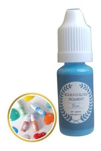 Pigmento Azul Pastel Para Resina Epóxica 10ml - Moldesypigmentos.cl