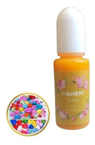 Pigmento Concentrado Para Resina Epóxica Color Amarillo 10ml - Moldesypigmentos.cl