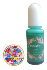 Pigmento Concentrado Para Resina Epóxica Color Verde 10ml - Moldesypigmentos.cl