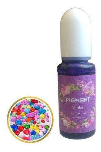 Pigmento Concentrado Para Resina Epóxica Color Violeta 10ml - Moldesypigmentos.cl