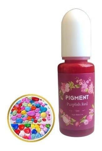 Pigmento Concentrado Para Resina Epóxica Rojo Púrpura 10ml - Moldesypigmentos.cl