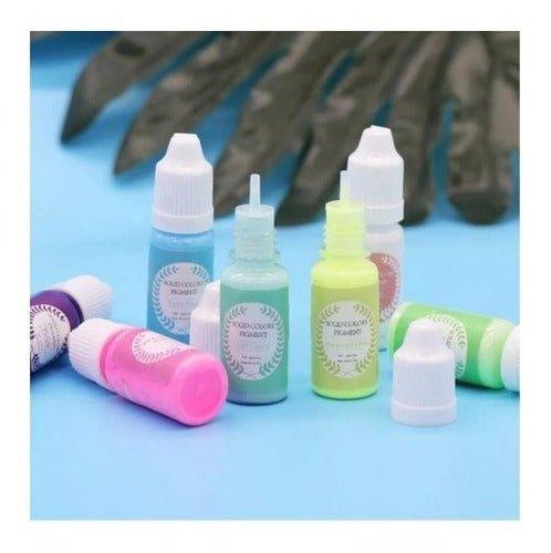 Pigmento Gris Pastel Para Resina Epóxica 10ml - Moldesypigmentos.cl