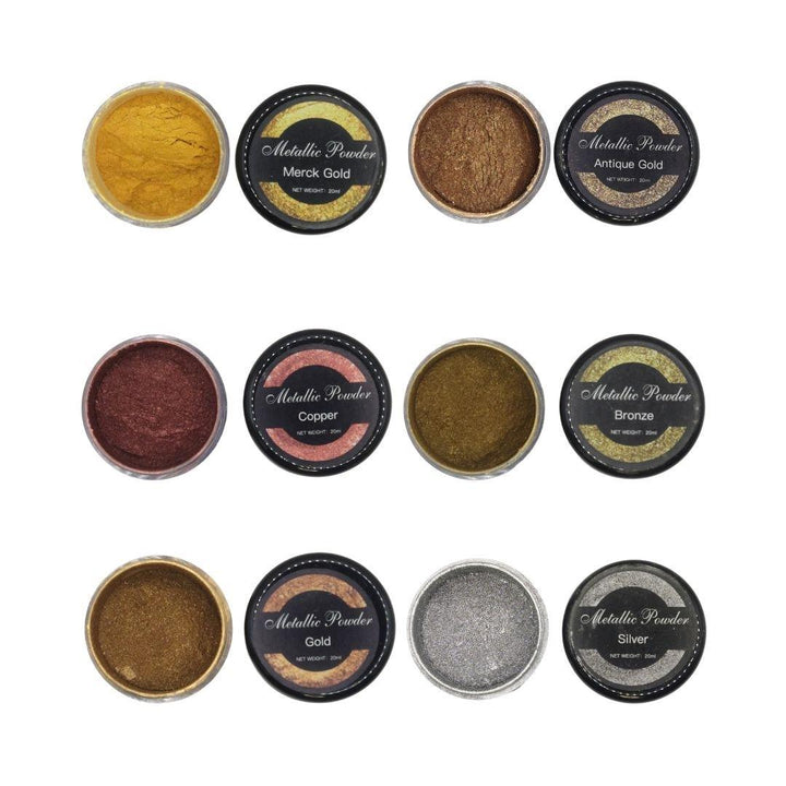 Pigmento Polvo de Mica Metálico Color Cobre 20ml - Moldesypigmentos.cl