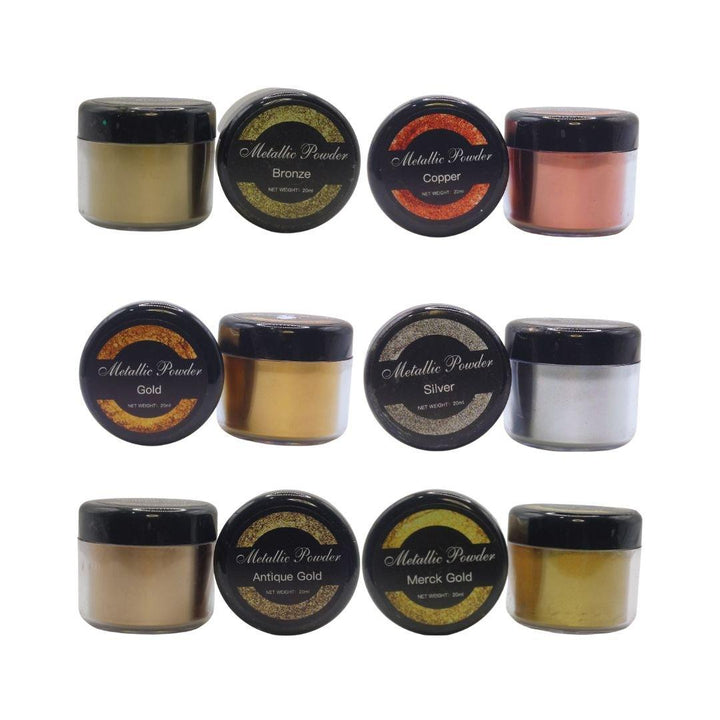 Pigmento Polvo de Mica Metálico Color Dorado 20ml - Moldesypigmentos.cl