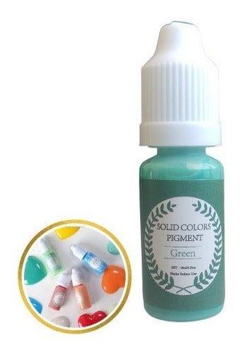 Pigmento Verde Pastel Para Resina Epóxica 10ml - Moldesypigmentos.cl