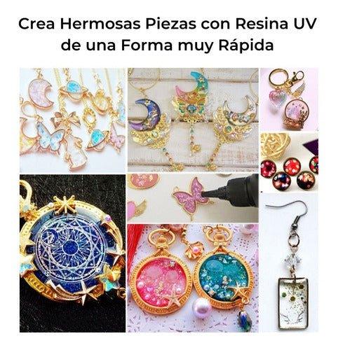 Resina Uv Secado Rápido Para Joyería - Color Azul Zafiro - Moldesypigmentos.cl