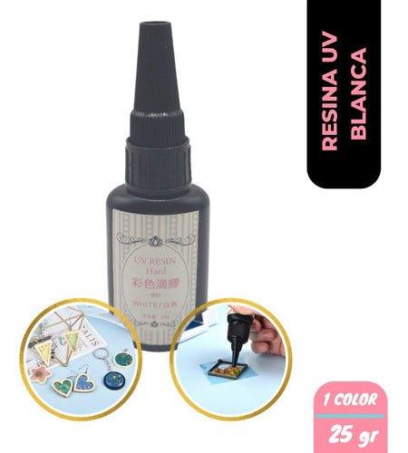 Resina Uv Secado Rápido Para Joyería - Color Blanco - Moldesypigmentos.cl